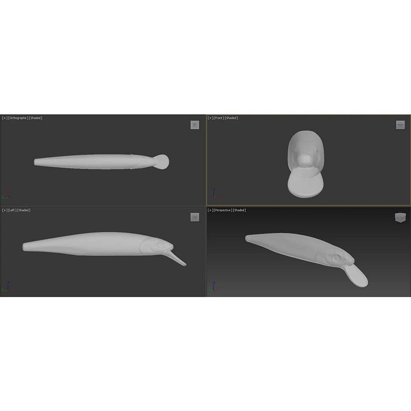 wLure 10 Blank Unpainted Minnow Crankbait Topwater Lipless Jerkbait Fishing Lures (UPM774P10) - Image 4
